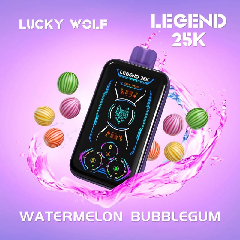 Watermelon Bubblegum Lucky Wolf Legend 25K Disposable