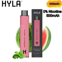 Cargar imagen en el visor de la galería, Watermelon + Mentha Hyla Dopa Disposable Vape 4500 Zero Nic
