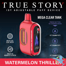 Load image into Gallery viewer, Watermelon Thriller True Story 20K Disposable Vape

