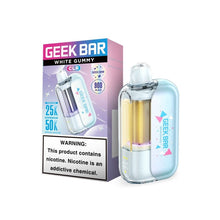 Load image into Gallery viewer, White Gummy Geek Bar CLR Disposable 50K
