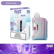 Cargar imagen en el visor de la galería, White Gummy Raz Vue 50k Disposable Vape
