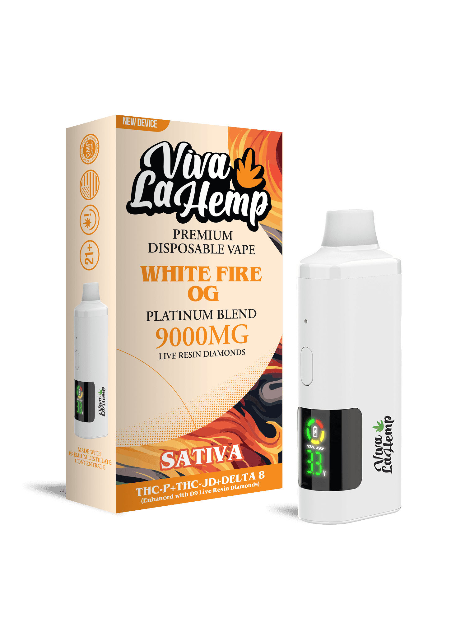 viva disposable vape Viva La Hemp THCP Disposable 9 Gram