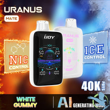 Cargar imagen en el visor de la galería, White Gummy Ijoy Uranus Mate 40K Disposable Vape 40,000 Puffs
