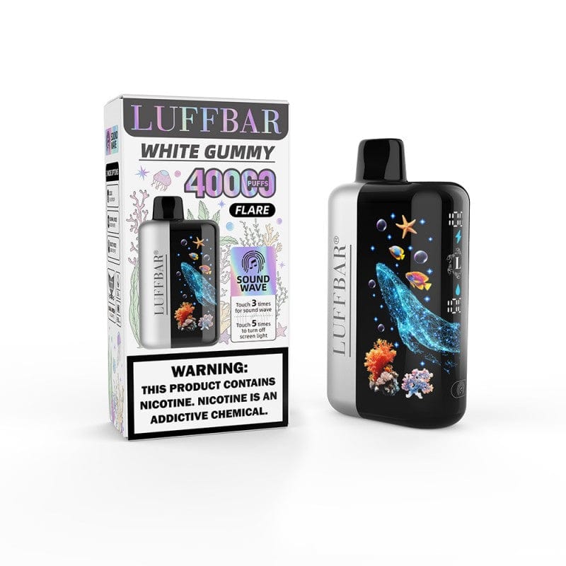 White Gummy Luffbar Flare 40K Disposable Vape