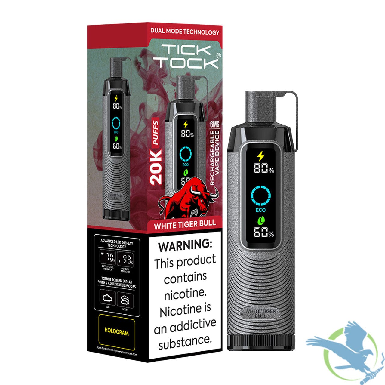 tick tock vapes Bang Gear Tick Tock 20000 Puffs | 0%-5% nicotine, bulk disposable vape pen main image 1