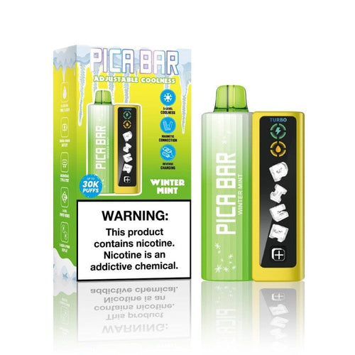 Winter Mint (Adjustable Coolness) Pica Bar Tuning Vape Disposable 30K  FULL KIT
