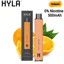 Cargar imagen en el visor de la galería, Yuzu + Orange Hyla Dopa Disposable Vape 4500 Zero Nic
