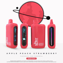 Load image into Gallery viewer, Apple Peach Strawberry Urbar Hydra Edition 15000 Puffs Disposable Vape
