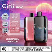 Cargar imagen en el visor de la galería, 30K Gimi (Different Brand but better) Georgia Peach Georgia Peach Raz DC25000 Puff Disposable Vape
