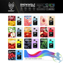 Load image into Gallery viewer, Snowwolf Smart HD 15K Limited 20ML 15000 Puffs 650mAh Prefilled Nicotine Salt Rechargeable Disposable Pod Device With Dual Mesh Coil &amp; HD Screen Animation - Display of 5
