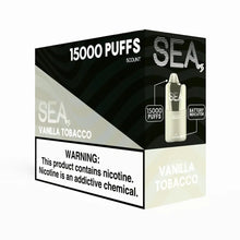 Load image into Gallery viewer, 15000 (SEA XS 15K PUFFS) DIFFERENT BRAND BUT BETTER FLAVOR Vanilla Tobacco North 5000 Disposable Vape
