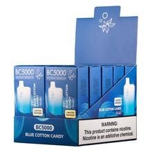 Load image into Gallery viewer, 10 pack / 50mg BLUE COTTON CANDY EBDESIGN VAPE
