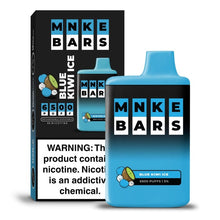 Load image into Gallery viewer, BLUE KIWI ICE MNKE BARS 6500 DISPOSABLE VAPE 5%
