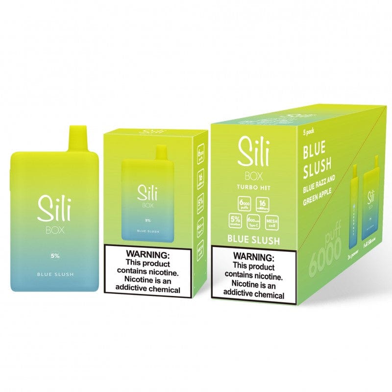 Sili Bar Vape Sili Box Vape | .99 Sili Box Disposable Turbo Hit 6000 Puffs - Blue Slush Sili Bar Vape Sili Box Vape | .99 Sili Box Disposable Turbo Hit 6000 Puffs - Blue Slush