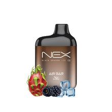 Load image into Gallery viewer, black dragon ice Air Bar NEX Disposable 5% + Rechargeable 6500 Puffs *NEW MARCH 2023*
