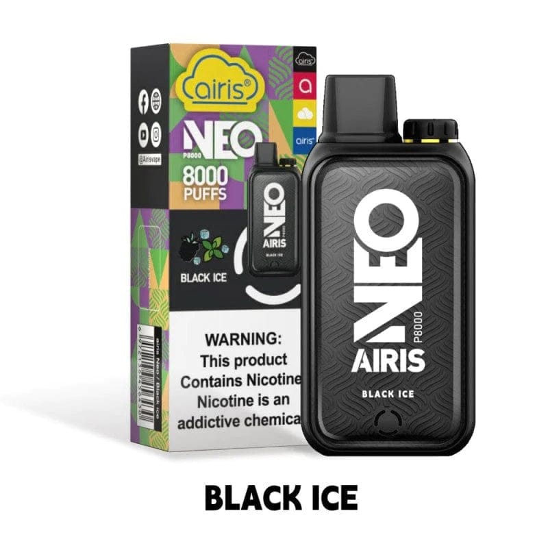 Black Ice Airis Neo P800 Disposable Vape Airis Neo P8000