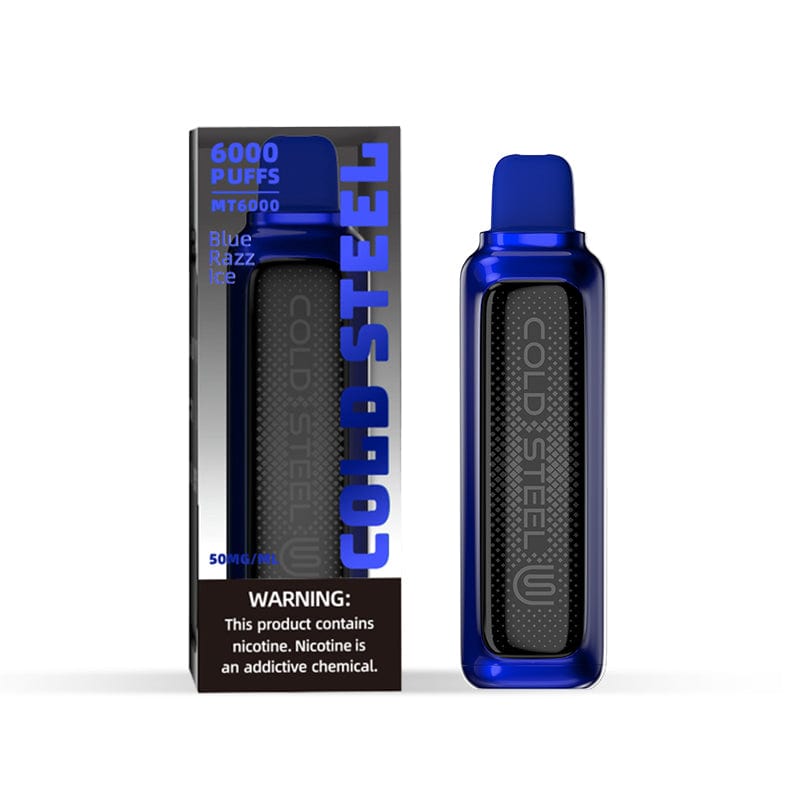 Blue Razz Ice / Single Cold Steel Mt6000 Vape