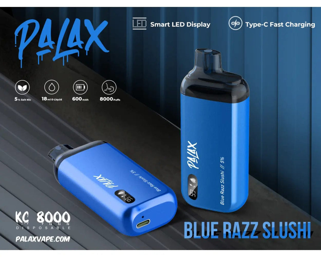 Blue Razz Slushy PALAX KC8000 Disposable Vape