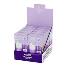 Load image into Gallery viewer, 10 pack / 50mg CRANBERRY GRAPE EBDESIGN VAPE
