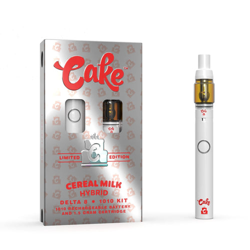 CEREAL MILK (HYBRID) Cake Vape Pen Delta 8 1010 Kit includes Battery and Cartridge 1.5g