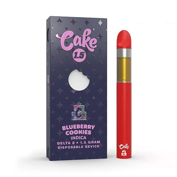 Cake Disposable 1.5 Blueberry Cookies (Not Refillable) Disposable Only Cake Vape Pen Delta 8 Disposable 1.5g (Buy 4 Get 5th Free)