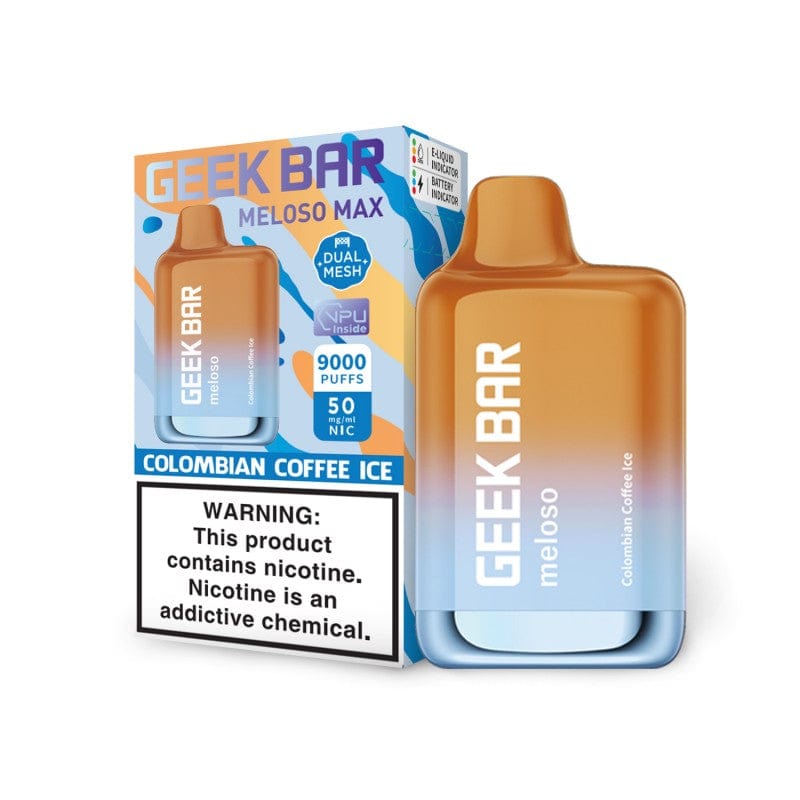 Columbian Coffee Ice (New Flavor September 23) + 2.00 Geek Bar Meloso Max