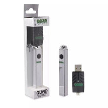 Load image into Gallery viewer, Cosmic Chrome Ooze Quad 510 Thead 500 Mah Square Vape Pen Battery + USB Charger
