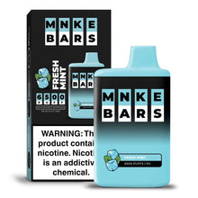 Load image into Gallery viewer, FRESH MINT MNKE BARS 6500 DISPOSABLE VAPE 5%
