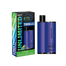 Load image into Gallery viewer, Blueberry Mint Fume Unlimited Disposable Vape 7000 Puffs
