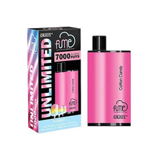 Load image into Gallery viewer, Cotton Candy Fume Unlimited Disposable Vape 7000 Puffs
