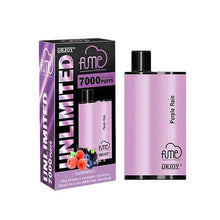 Load image into Gallery viewer, Purple Rain Fume Unlimited Disposable Vape 7000 Puffs
