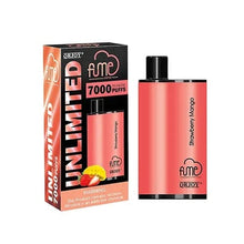 Load image into Gallery viewer, Strawberry Mango Fume Unlimited Disposable Vape 7000 Puffs
