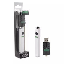 Cargar imagen en el visor de la galería, Ghost White Ooze Quad 510 Thead 500 Mah Square Vape Pen Battery + USB Charger
