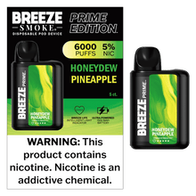 Load image into Gallery viewer, HoneyDew Pineapple / Single Breeze Prime 6000 Disposable
