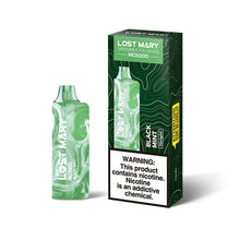 Load image into Gallery viewer, Black Mint Lost Mary MO5000 Disposable Vape 5%
