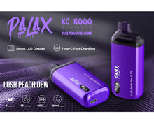 Load image into Gallery viewer, Lush Peach Dew PALAX KC8000 Disposable Vape
