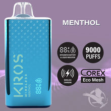 Load image into Gallery viewer, Menthol Kros Wireless 9000 Vape
