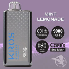 Load image into Gallery viewer, Mint Lemonade Kros Wireless 9000 Vape
