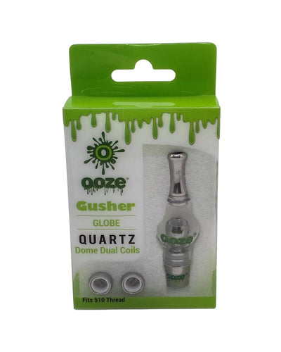Clear Ooze Gusher Glass Globe With Quartz Dome Dual Coils
