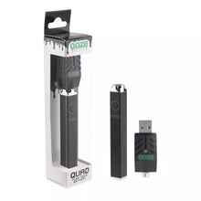 Load image into Gallery viewer, Panther Black Ooze Quad 510 Thead 500 Mah Square Vape Pen Battery + USB Charger

