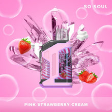 Cargar imagen en el visor de la galería, Single / Pink Strawberry Cream So Soul Nola Bar Vape 10K
