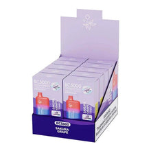 Load image into Gallery viewer, 10 pack / 50mg SAKURA GRAPE EBDESIGN VAPE
