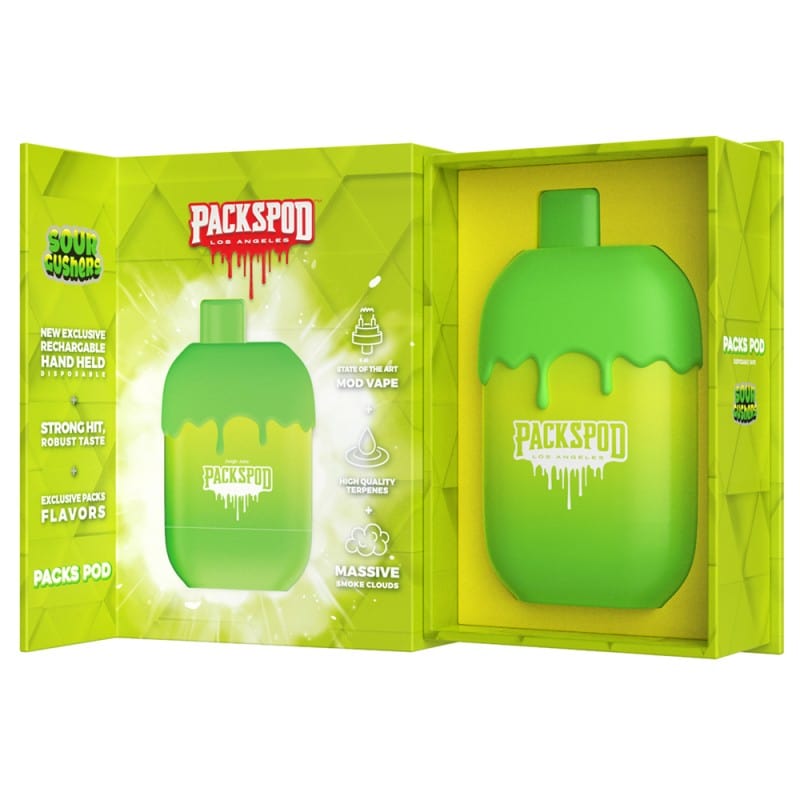 Sour Gushers PacksPod 5000 Disposable Vape 5%