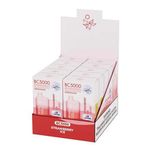 Load image into Gallery viewer, 10 pack / 50mg STRAWBERRY ICE EBDESIGN VAPE
