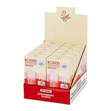 Load image into Gallery viewer, 10 pack / 50mg STRAWBERRY MANGO EBDESIGN VAPE
