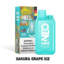Load image into Gallery viewer, Sakura Grape Ice Airis Neo P800 Disposable Vape Airis Neo P8000
