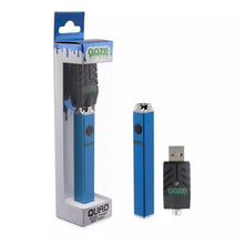 Load image into Gallery viewer, Sapphire Blue Ooze Quad 510 Thead 500 Mah Square Vape Pen Battery + USB Charger
