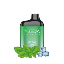 Load image into Gallery viewer, spearmint Air Bar NEX Disposable 5% + Rechargeable 6500 Puffs *NEW MARCH 2023*
