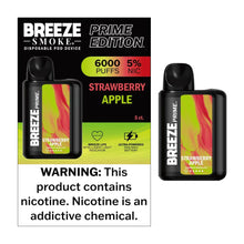 Load image into Gallery viewer, Strawberry Apple / Single Breeze Prime 6000 Disposable
