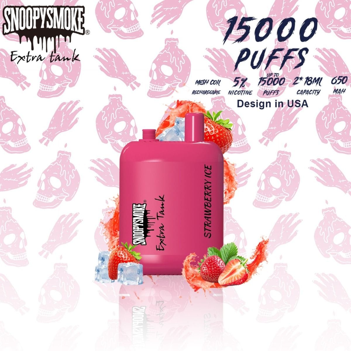 Load image into Gallery viewer, Single / Strawberry Ice Snoopy Smoke ...